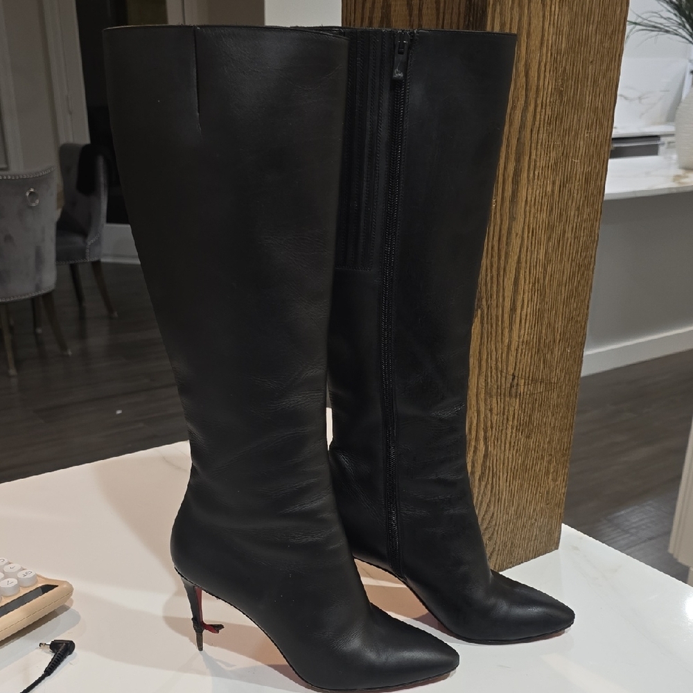 Christian Louboutin Black Heeled Boots